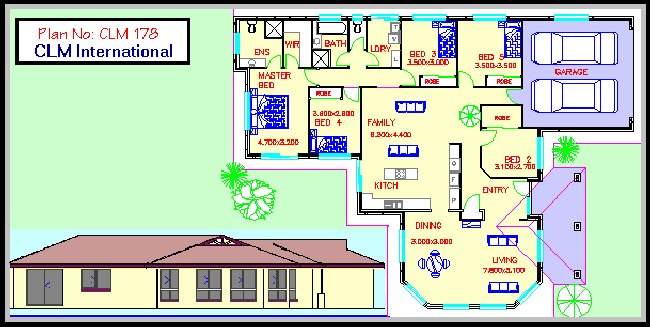 3 bed kithome design