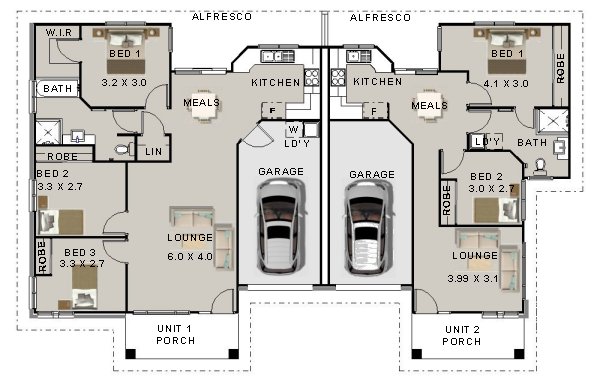 5 Bedroom Dual Key floor plans