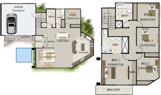 2 Storey Home Plans