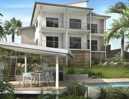 sloping land 2 Storey House Plans sloping land