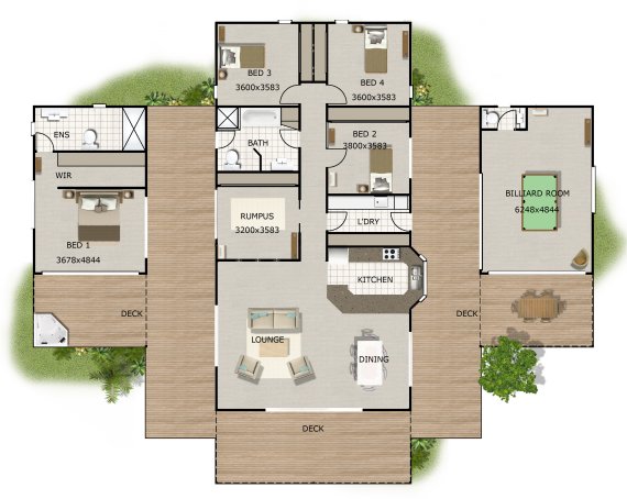 Acreage house plan