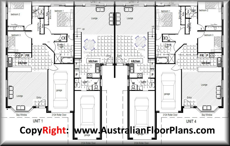 3-Bedroom Duplex Floor Plans