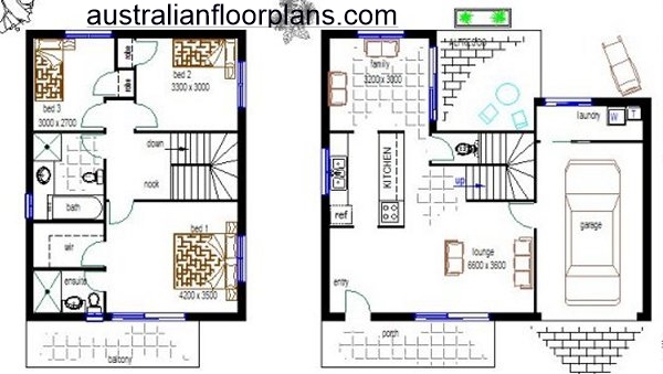 Narrow 3 Bed Townhouse Design:146DU