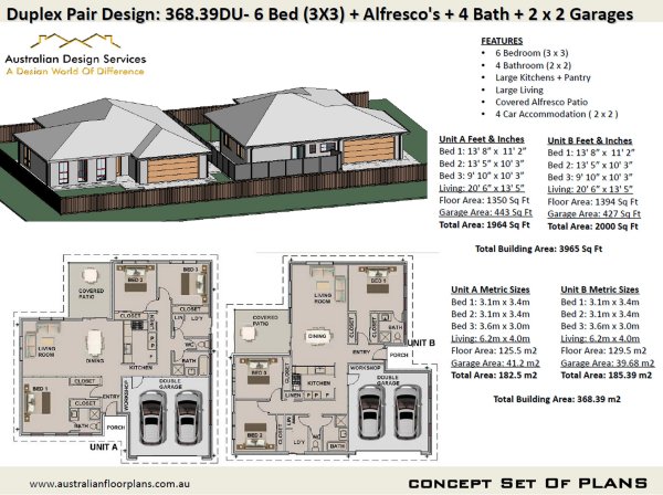 duplex house plans