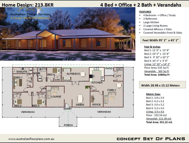 4 Bed Homestead House Plan:213.8kr