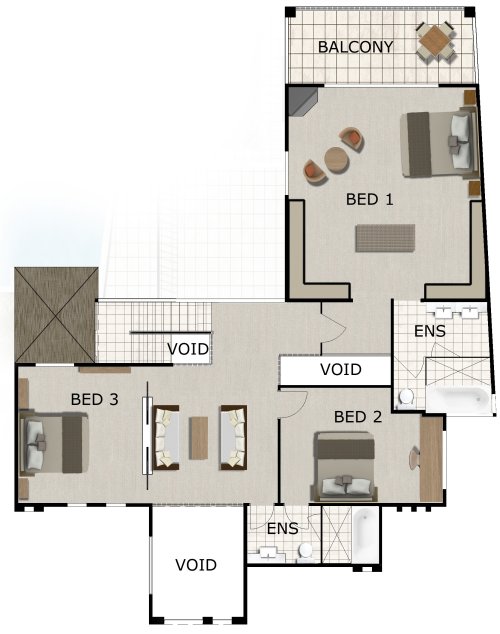 3 or 4 Bed 2 Level Home Plan:440KR | 4 bed + 2 Bath + 3 Car 2 storey ...