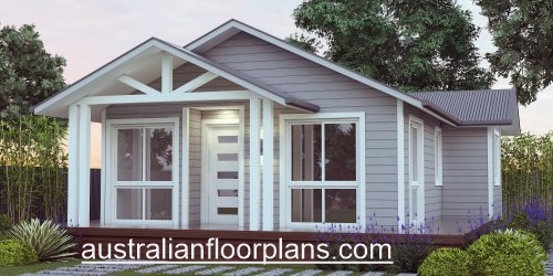 2 Bedroom House Plan:Hamptons 82.7