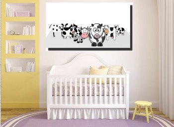 free poster decor Moo Cow