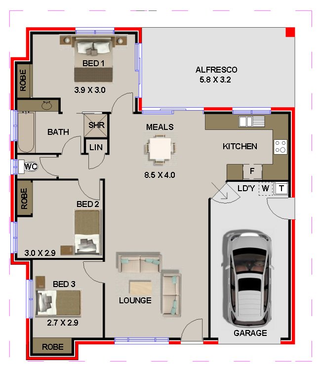 NEW Australian 3 Bedroom House Plans Three Bedroom House Plans SEE OUR NEW FREE PLANS