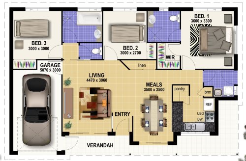 Ranch house plan