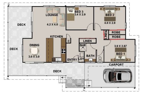 SMALL 3 BED KIT HOME