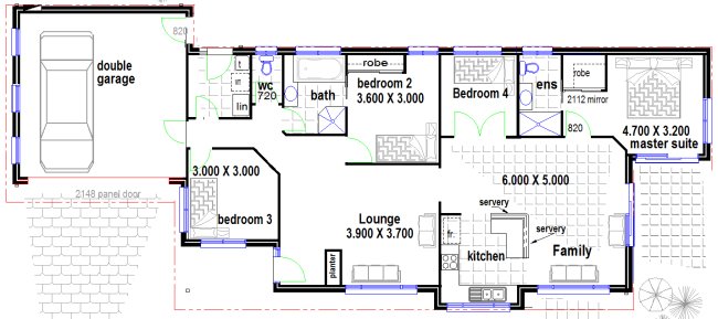 Australian Houses Narrow 4 Bedroom Home design - House ...