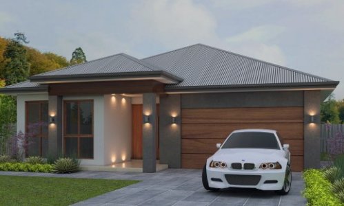 4 Bed Single Storey Home Design