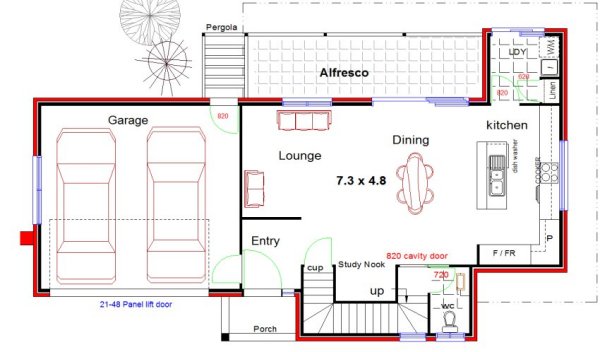 3 Bedroom + Study Townhouse Plan:213TH