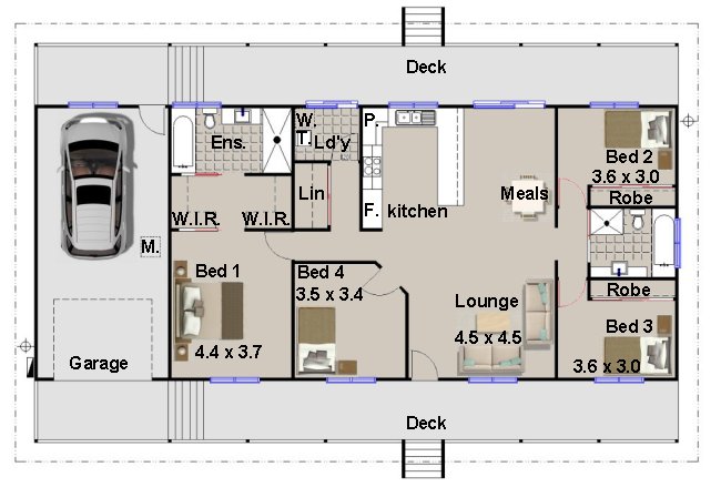 homestead design 4 bedroom