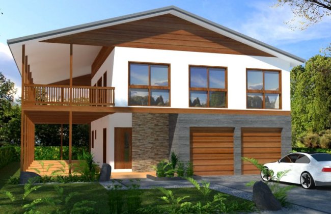 4 Bed Double Storey Large Deck Floor Plan