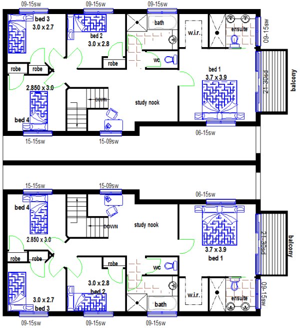 upper floor townhouse