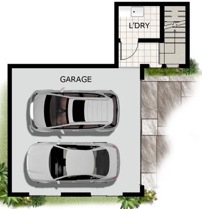 3 Levels - 4 Bed Room + Media Room House Plan