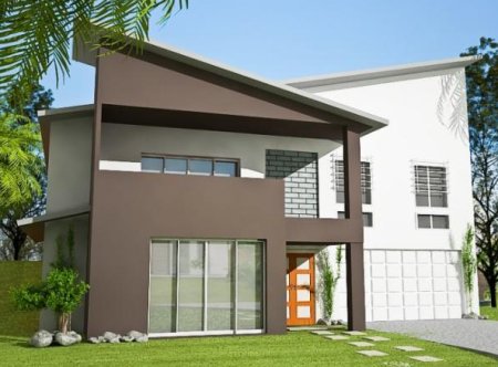 2 storey sloping land