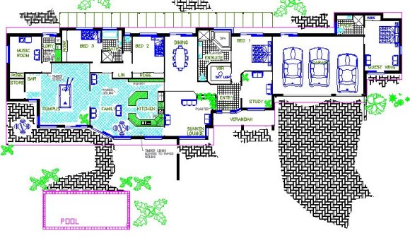 5 Bed + 3 Bath + Rumpus house plan