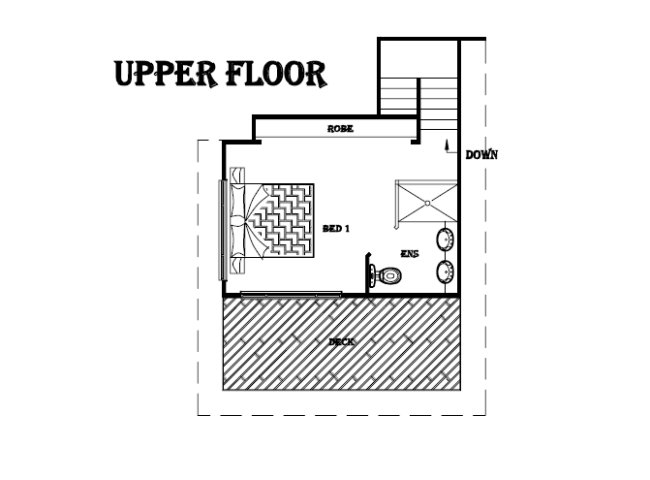 4 bed -study upper floor