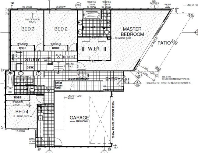 lower floor 5 Bed Room + Study + Home Theatre 