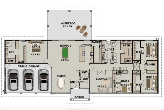 Acreage house plan