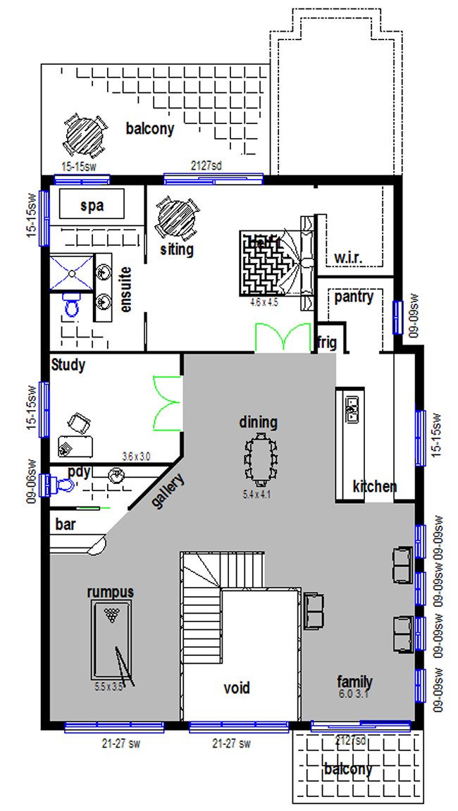 4 or 6 Bed Room House Plan