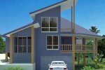 4 bedroom hillside house plan