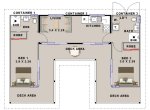 Two Bed shipping Container home plans