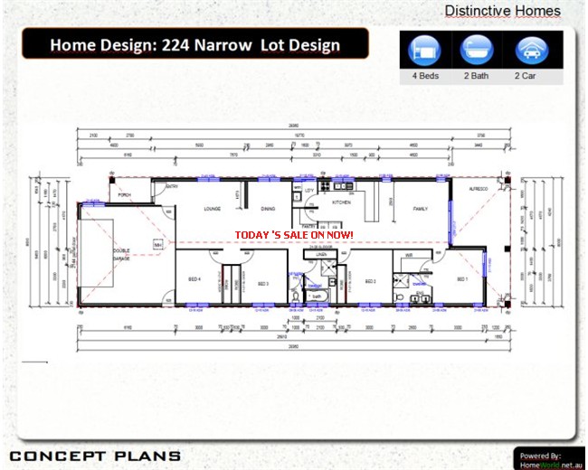 Includes dimensioned plans