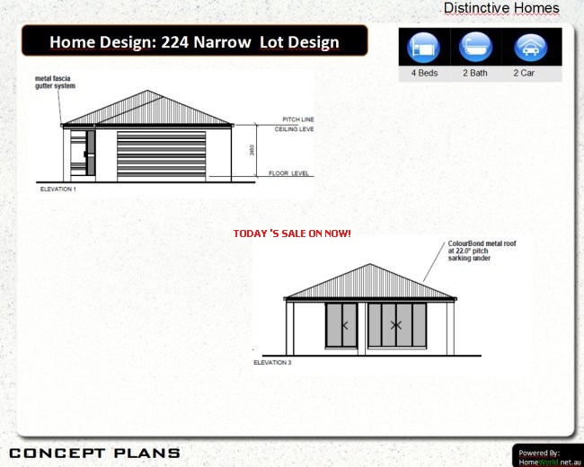 Includes Elevation plans for quoting